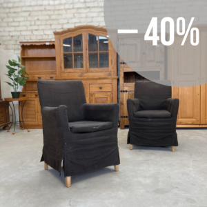 Brūns auduma atpūtas krēsls