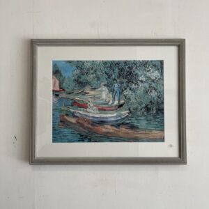 Prints "Laivas” koka rāmī
