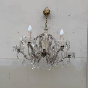 Griestu lustra ar kristāliem (prece uz pasūtījumu)