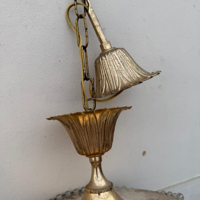 Griestu lustra ar kristāliem (prece uz pasūtījumu)