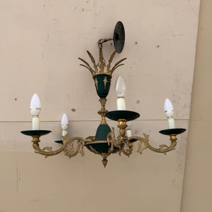 Franču stila metāla griestu lustra (prece uz pasūtījumu)