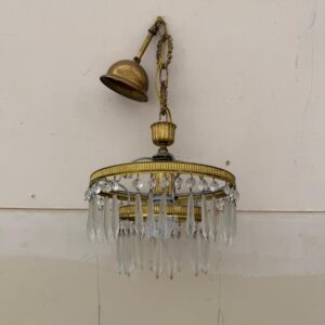 Griestu lustra ar kristāliem (prece uz pasūtījumu)