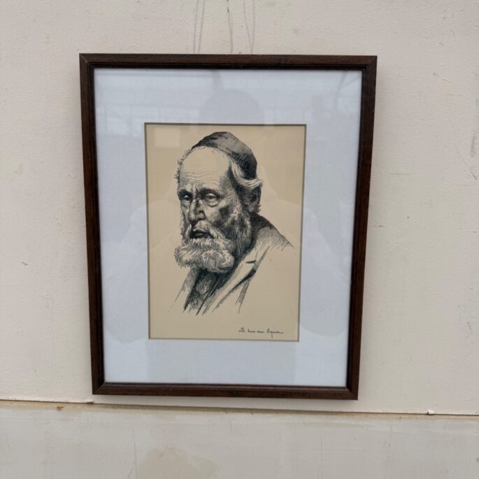 Mākslinieka L. Van den Eynde vīrieša portrets rāmī