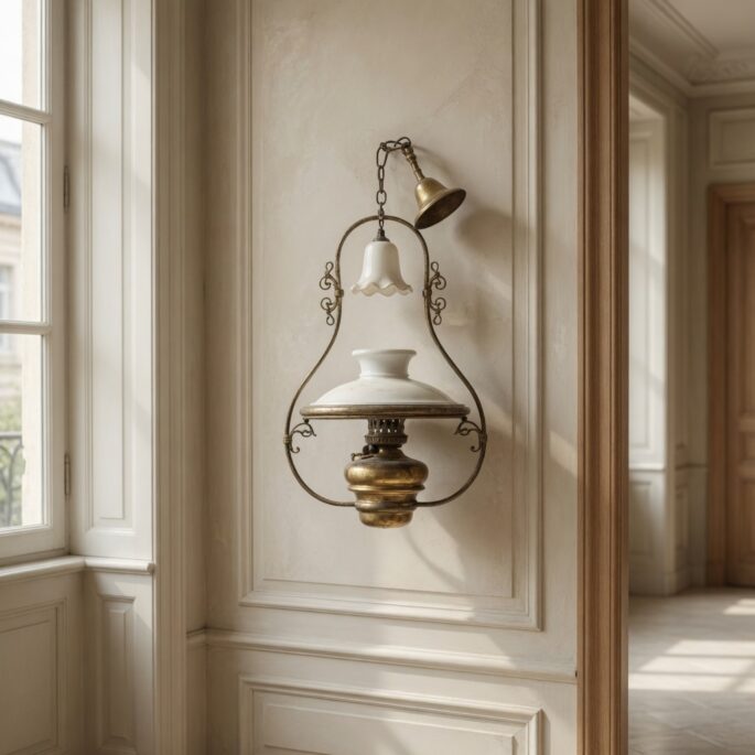 Antīka stila metāla lampa (Prece uz pasūtījumu)