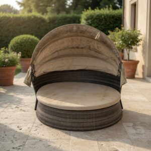 Pīts terases dīvāns ar jumtiņu (Prece uz pasūtījumu)