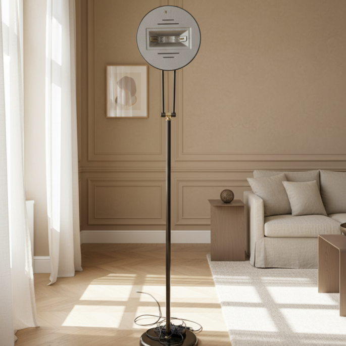 Dizaina metāla stāvlampa (Prece uz pasūtījumu)