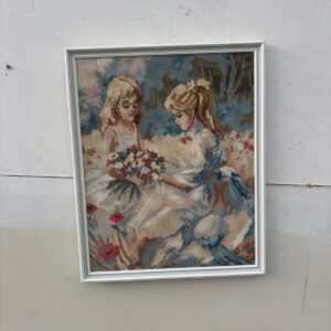 Izšūta glezna "Meitenes" (prece uz pasūtījumu)
