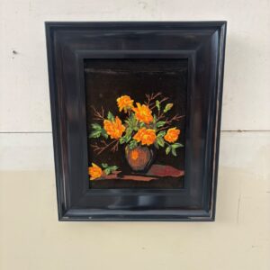 Izšūta glezna “Ziedi vāzē" (prece uz pasūtījumu)