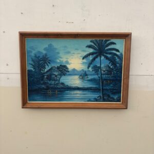 Glezna "Palmas un jūra" (prece uz pasūtījumu)